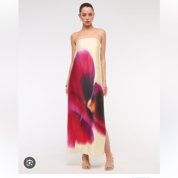 A&F Julia Strapless Slip Maxi Dress - Picture 1 of 4